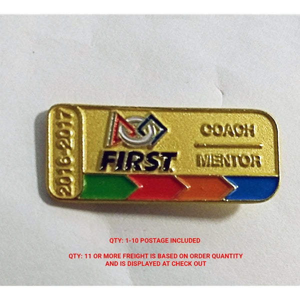 2016-17 FIRST Coach Mentor Lapel Pin *WHILE SUPPLIES LAST*