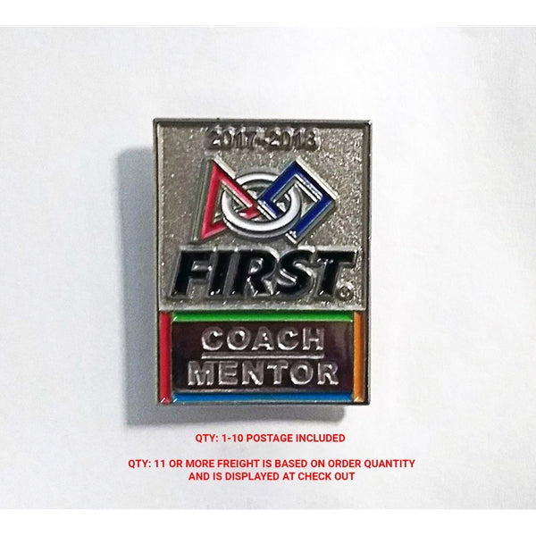 2017-18 FIRST Coach Mentor Lapel Pin *WHILE SUPPLIES LAST*